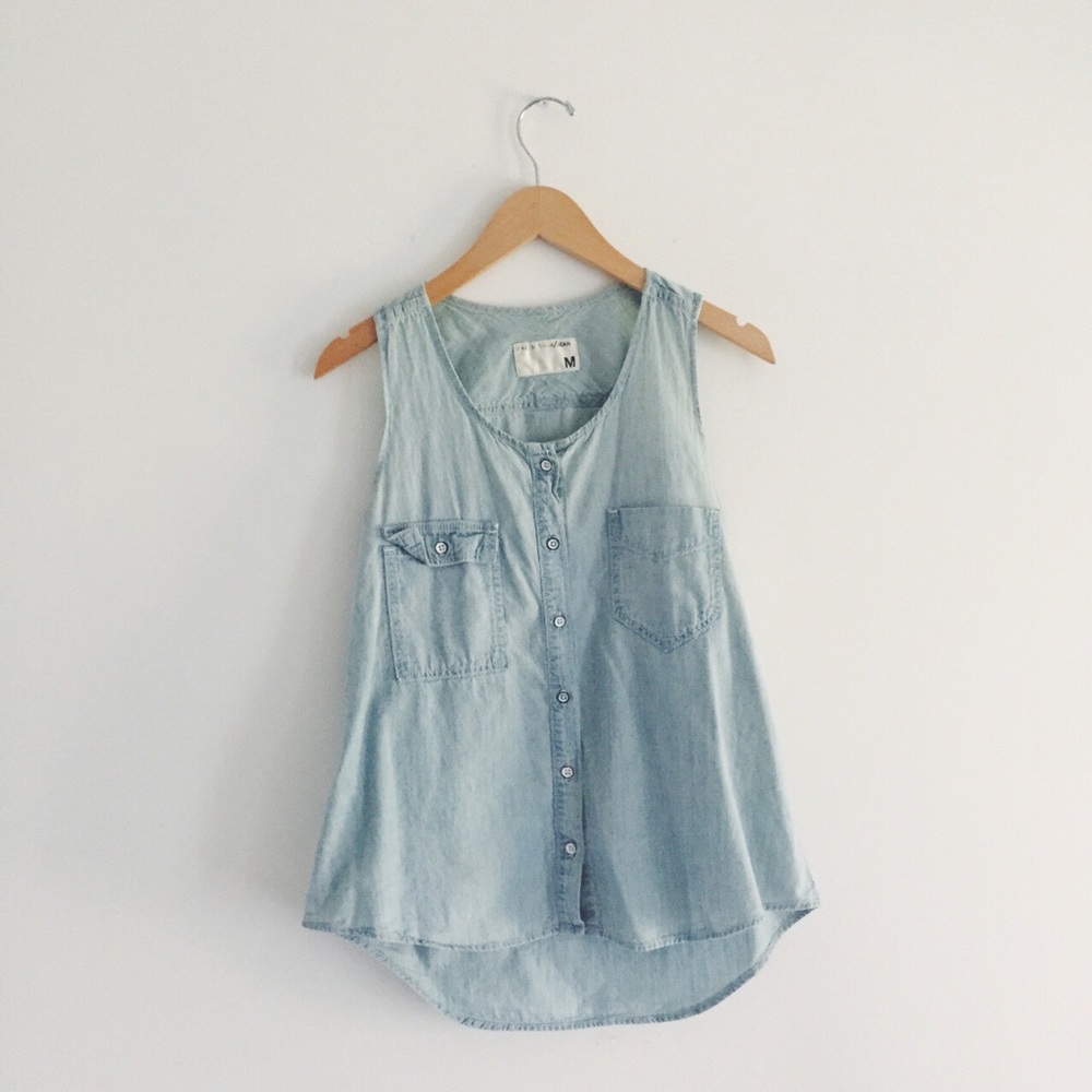 Rag & Bone Jean Chambray Tank - image 1